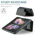 thumbnail image 6 of Feishell for Samsung Galaxy Z Fold3 Case with Card Holder, Wallet Case for Women Men with RFID Blocking, Durable PU Leather Kickstand Magnetic Clasp Shockproof Phone Case,Black, 6 of 8