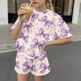 thumbnail image 7 of Cethrio Girls Summer Outfit Sets, Fashion 2 Piece Casual Short Sleeve Kids' Clothing Sets Multicolor Size 3-4T, 7 of 7