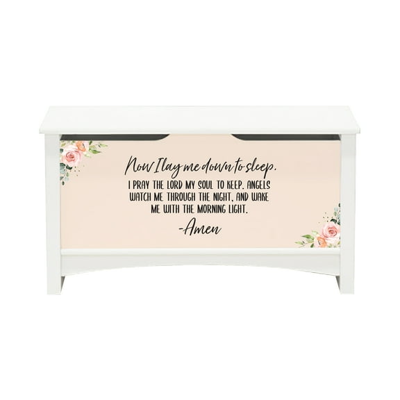 LifeSong Milestones Large Toy Chest Storage Organizer Now I Lay Me Down