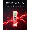 thumbnail image 2 of Pilas recargables de litio AAA EBL, 8 unidades, 1300 mWh, 2 of 7