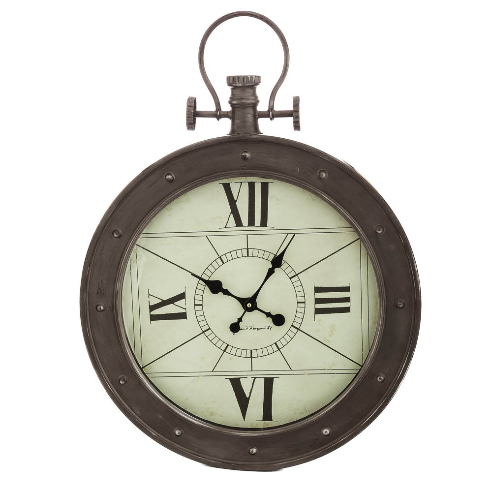 Roman Numeral Metal Wall Clock