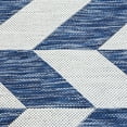 thumbnail image 6 of Sunnydaze Geometric Affinity Modern Flat Weave Blue/White Parallelogram Outdoor Area Rug, 5' x 7', 6 of 8
