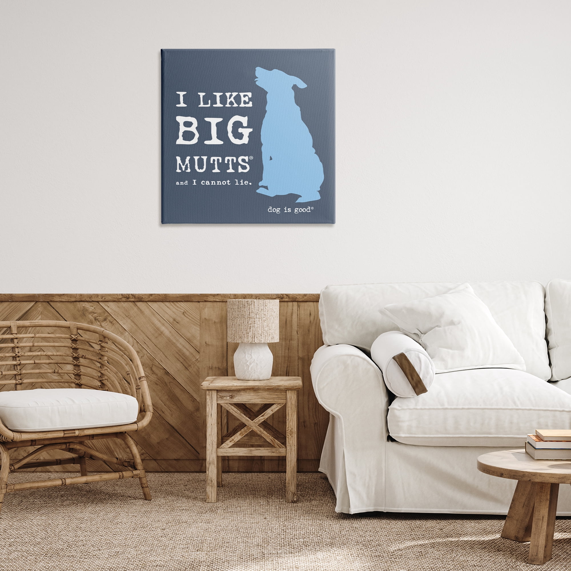 Stupell Industries Like Big Mutts Pet Humor Animals Painting Wrapped Canvas Art Print Wall Art, 30 x 30