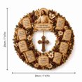 thumbnail image 2 of Faith Inspired Prayer Angel Wreath Wall Sign, Wood Detailed Accent for Home Decor, for Entryway Wall or Door and Everyday Home Decor, 2 of 4