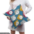 thumbnail image 5 of Ambesonne Time Themed Fabric by the Yard Upholstery, Alarm Clocks Pattern, 1 Yard, Dark Turquoise Orange, 5 of 5