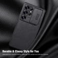 thumbnail image 4 of Funda de piel negra Nillkin para Galaxy S25 Ultra de 6.9 pulgadas, 4 of 7