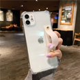 thumbnail image 1 of Funda de teléfono transparente con correa de muñeca para iPhone 11 13 11Pro Max XR XS Max X 7 Plus 13 12 Pro 14 Color fluorescente funda trasera suave Tan Jianjun unisex, 1 of 2
