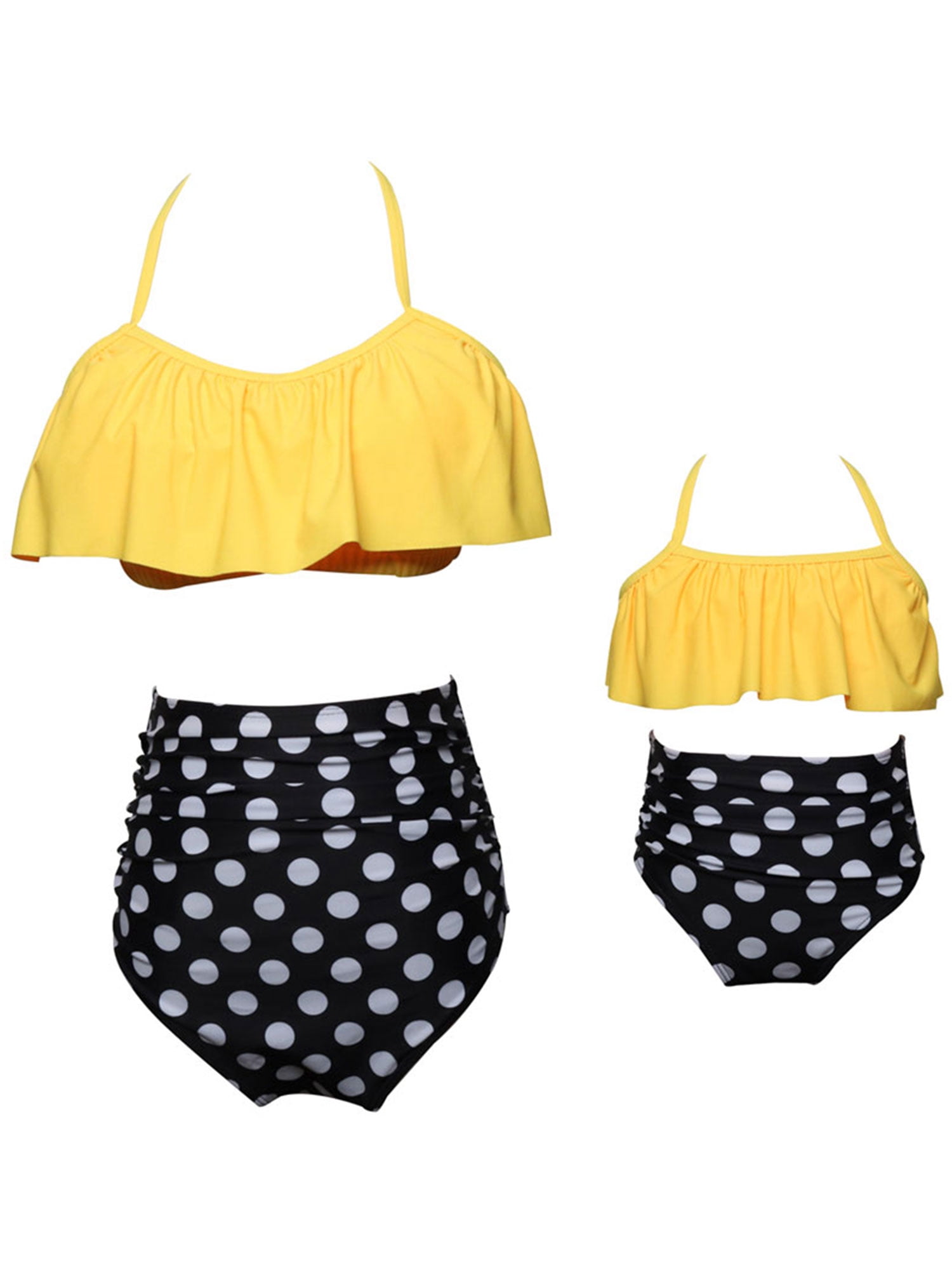 yellow swimming costumes
