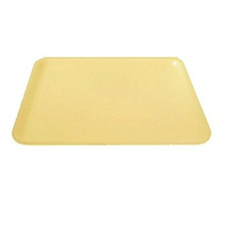 CKF 20SY, #20S Yellow Foam Meat Trays, Disposable Standard Supermarket Meat Poultry Frozen Food Trays, 100-Piece