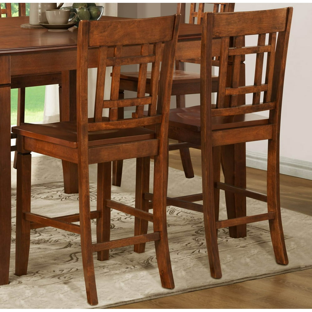 Homelegance Gresham Wood Counter Height Chair in Brown Cherry Walmart