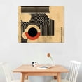 thumbnail image 2 of Orinice Mid Century Modern Bauhaus Wall Art - UNFRAMED Print - Abstract Wall Decor - Exhibition Poster Replication (Black) 16x12in, 2 of 6