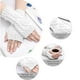 thumbnail image 3 of 4 pares de guantes sin dedos de punto cálidos de invierno para mujer, calentadores de brazo con orificio para el pulgar, mitones, 3 of 5