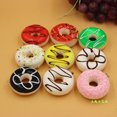 thumbnail image 3 of Colorful Simulation Donut Ornaments Fake Cake Model Fun Toys Soft Decoration Home Kitchen Creative Gift, 3 of 7