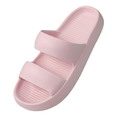 

Thick Bottom Summer Home Couple Sandals Quick Drying Flip Flops Female Bathroom Bathing Sandals Shower Slides
