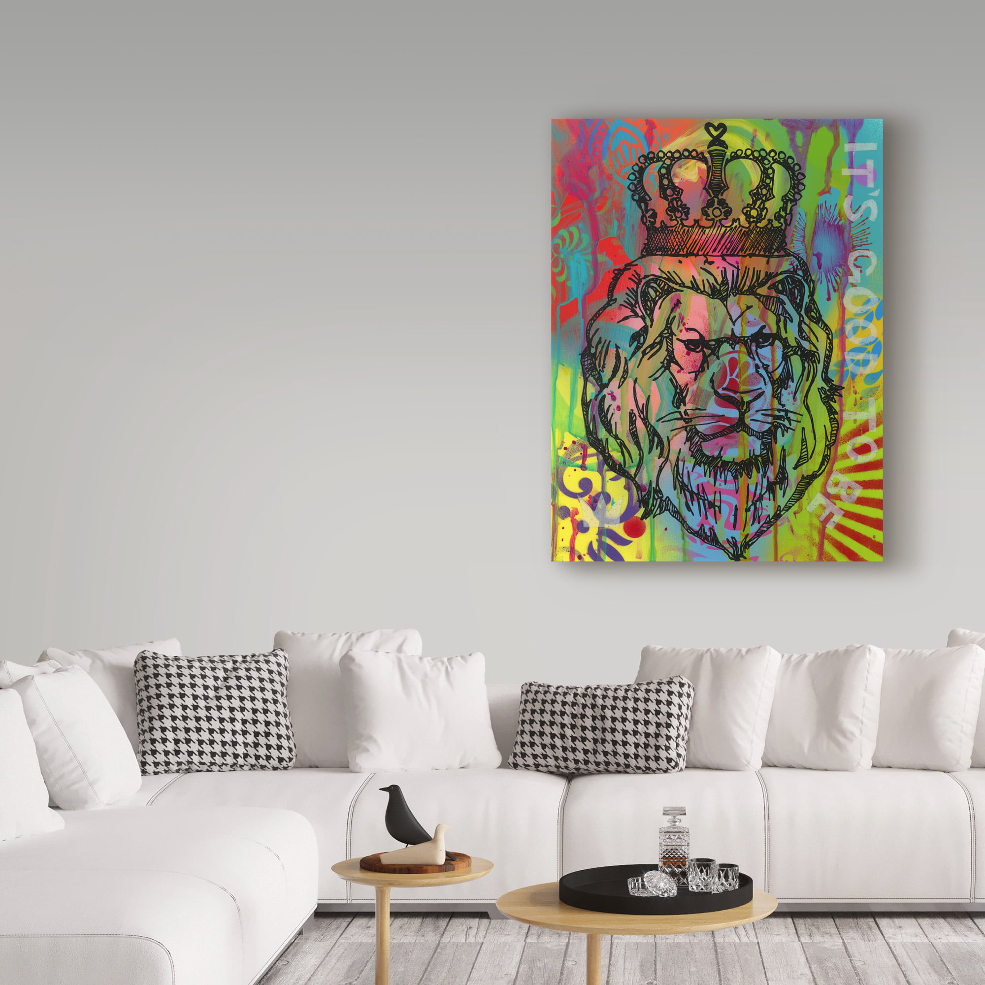 Trademark Fine Art 'Its good to be the king' Canvas Art by Dean Russo