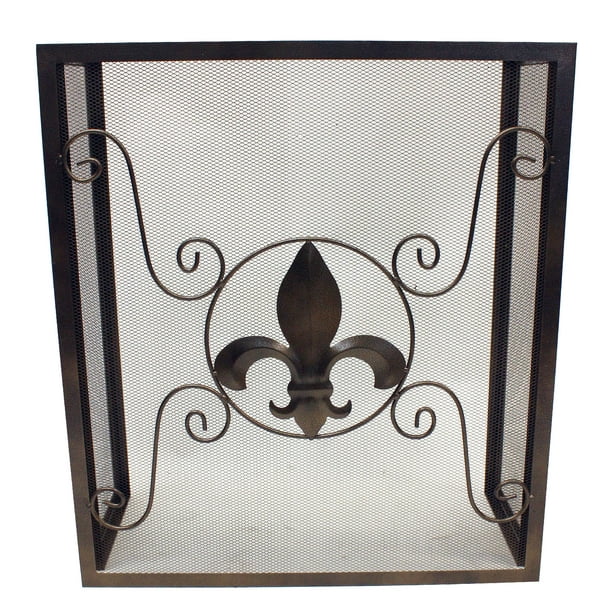 Leigh Country Fleur De Lis Fireplace Screen - Walmart.com - Walmart.com