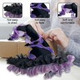 thumbnail image 3 of vlrwzc Halloween Witch Hat, Foldable Dark Bat Wizard, Wide Brim Pointed Hat, Large Brim Gothic Lolita Prop Headwear For Party Fancy Dress, 3 of 7