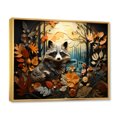 thumbnail image 2 of Designart Raccoon Animal framed wall art, Curious Raccoon composition I , Raccoon framed wall art decor, Multi-Color Modern Gold framed wall art, 32x16 inches Gold Frame, 2 of 5