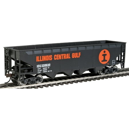 - Walthers Trainline HO Scale Offset Hopper Train Car Illinois Central/IC #330532