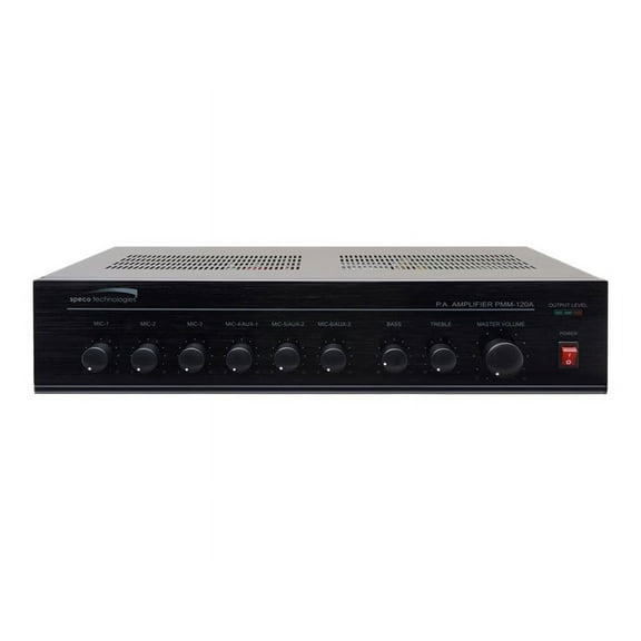 Speco Technologies Amplifier,120W,Mixer PMM120A