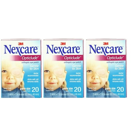 3M Nexcare Opticlude Orthoptic Beige Eye Patch Junior (3 Boxes)