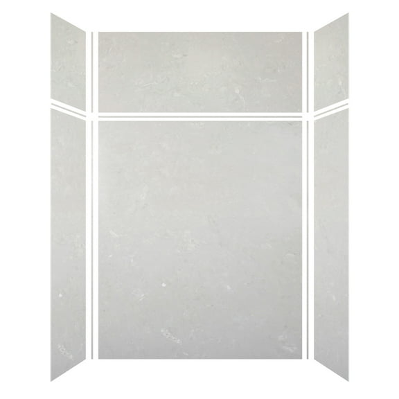 Transolid Swkx60367224 Saramar 60" W X 36" D X 96" H Six Panel Shower Wall Kit - Lunar