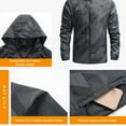 thumbnail image 3 of Thinsony Le Polyester Reste Confortable et Protégé avec une Veste à la Mode Légère et Respirante Rouge 2XL, 3 of 6