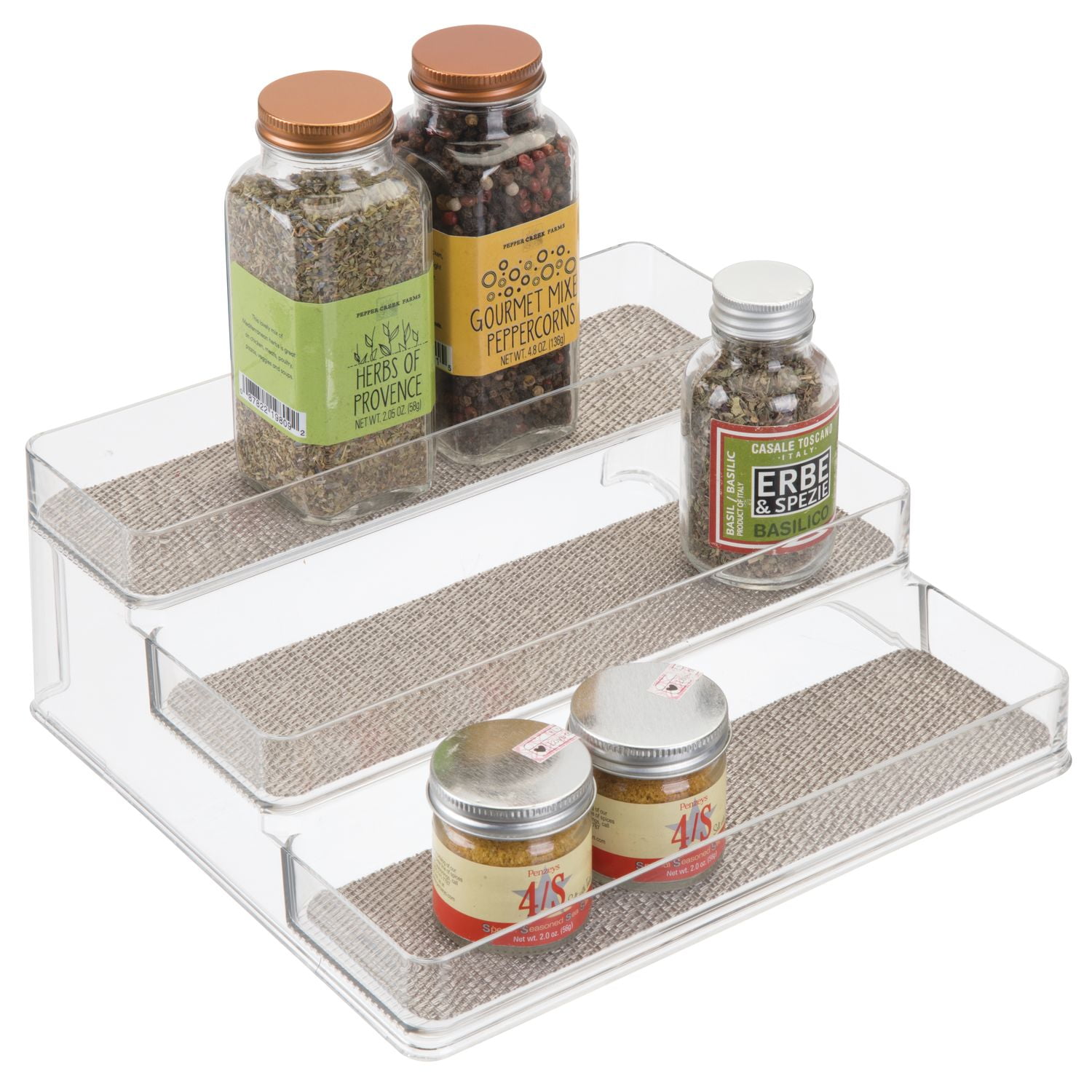 Idesign Twillo Spice Rack 3-tier Organizer Small Clear : Target