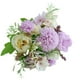 thumbnail image 2 of Ramo de flores de seda - Arreglo artificial de dalias, rosas e hortensias para decoración del hogar, 31 cm de altura, 2 of 2