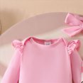 thumbnail image 4 of Gibobby Bodysuit For Baby Boys Long Sleeve Onesie Solid Color 3 6 9 12 18 Months Infant Jumpsuit Cute Soft Comfortable Newborn Clothes(6-9 Months,Light Pink), 4 of 9