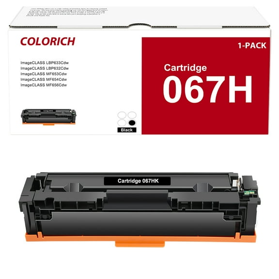 067H Toner Cartridge Compatible for Canon 067H 067 ImageCLASS MF656Cdw MF654Cdw MF653Cdw LBP633Cdw LBP632Cdw Printer High Yield (Black, 1-Pack)