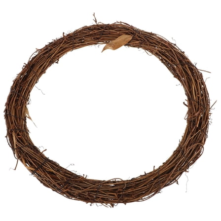 Luxshiny 1Pc DIY Natural Vine Wreath Frame Plain Grapevine Circle for Crafting Seasonal and Wedding Decor