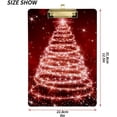 thumbnail image 3 of FMSHPON Christmas Xmas Tree Galaxy Clipboard Hardboard Wood Nursing Clip Board and Pull for Standard A4 Letter 13x9 inches, 3 of 5