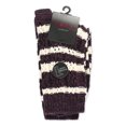 thumbnail image 7 of MeMoi Stripe Shade Legion Chunky Knit Boot Sock - Womens - Female, One Size, Purple Pennant, 7 of 7