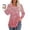 Pink, variant on My Items Shirts for Women Women's Long Sleeve Shirts Women's Long Sleeve Top Fashion Casual Fold Low Round Neck Printed T Shirt M