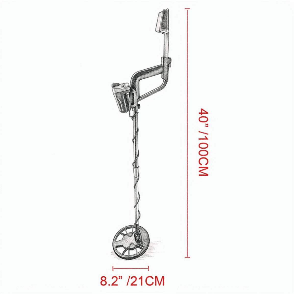 Waterproof Metal Detector with LCD Display, High Accuracy Disc Mode for Underground & Shallow Water, with Headphone, for Adults & Kids