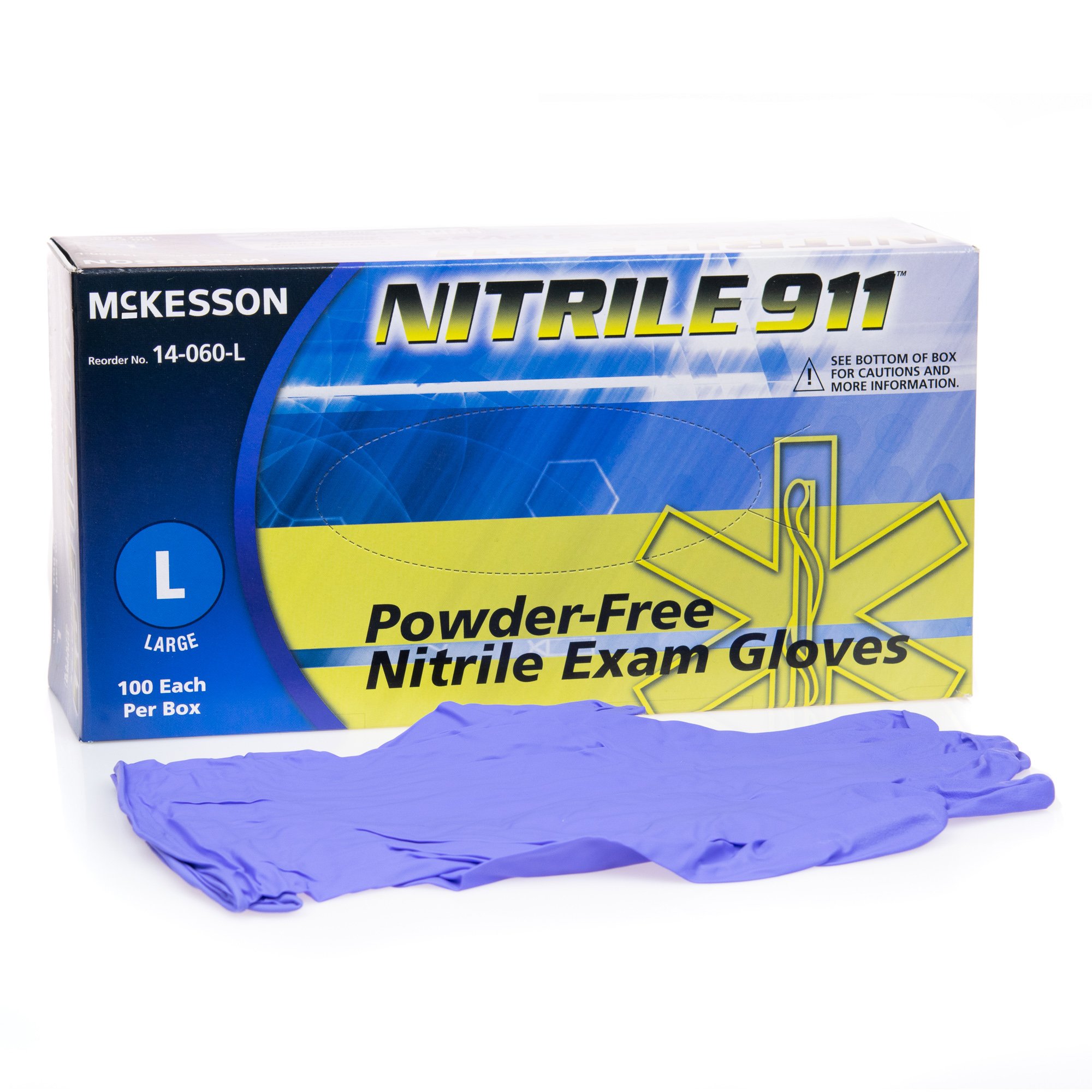 McKesson Brand Exam Glove McKesson NITRILE 911 Large NonSterile Nitrile