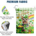 thumbnail image 3 of Yorkie St Patricks House Flags 28x40 Double Sided Dog St Patricks Day Lawn Flag Buffalo Plaid Shamrock Flag Outdoor Rainbow St Patrick Day Garden Flag Large, 3 of 6