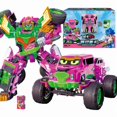 thumbnail image 4 of New Metal Cardbot Transforming Robot to Car Action Figures BLUE COP with Card Car Toys for Child Gift, 4 of 5