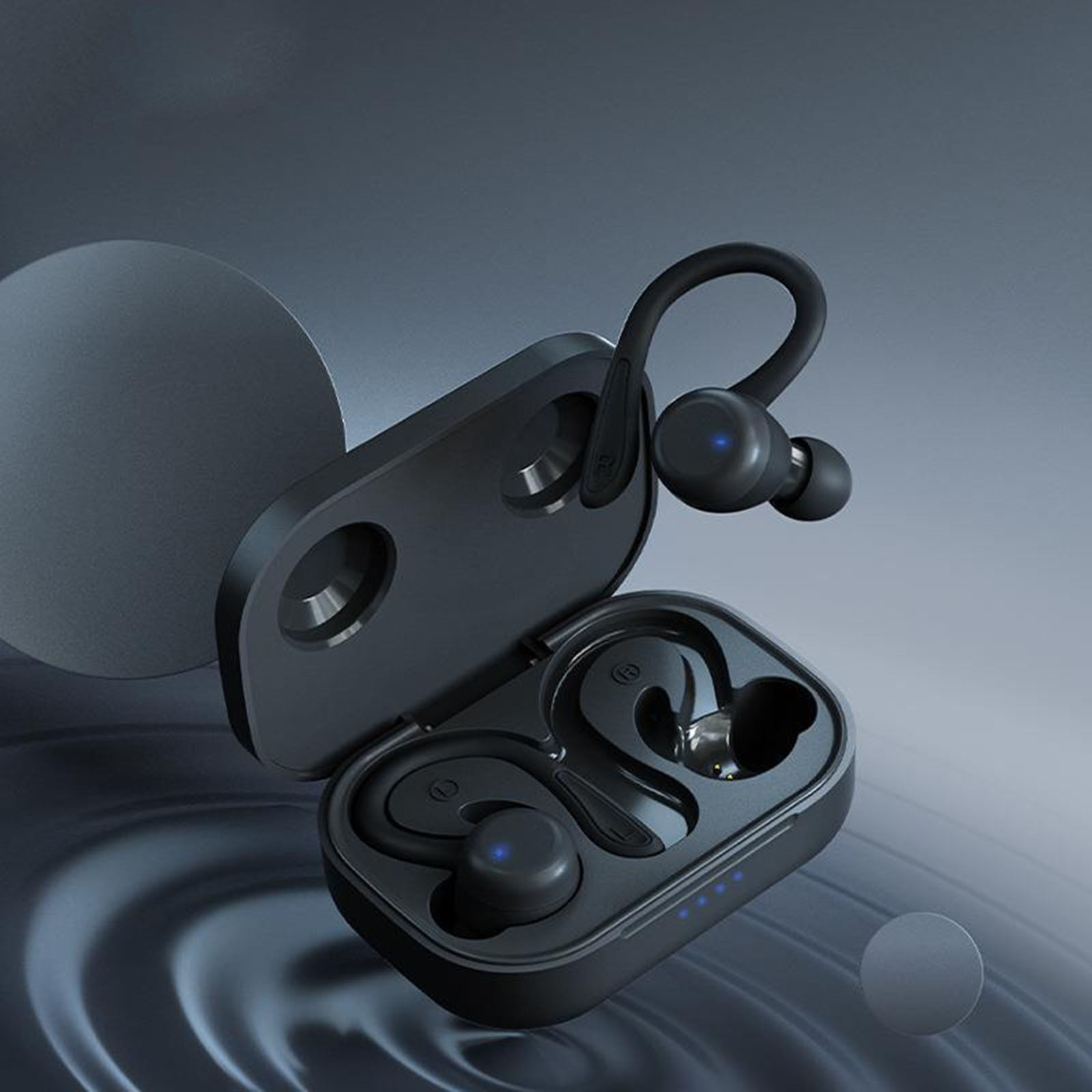 Wireless Earbuds, Achieve 300 AirLinks Headphones Touch Control with Bluetooth 5.3 in-Ear Stereo Headphones, USB-C Quick Charge, Bluetooth Earbuds(Black)