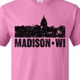 thumbnail image 4 of Inktastic Madison Skyline Grunge T-Shirt, 4 of 5