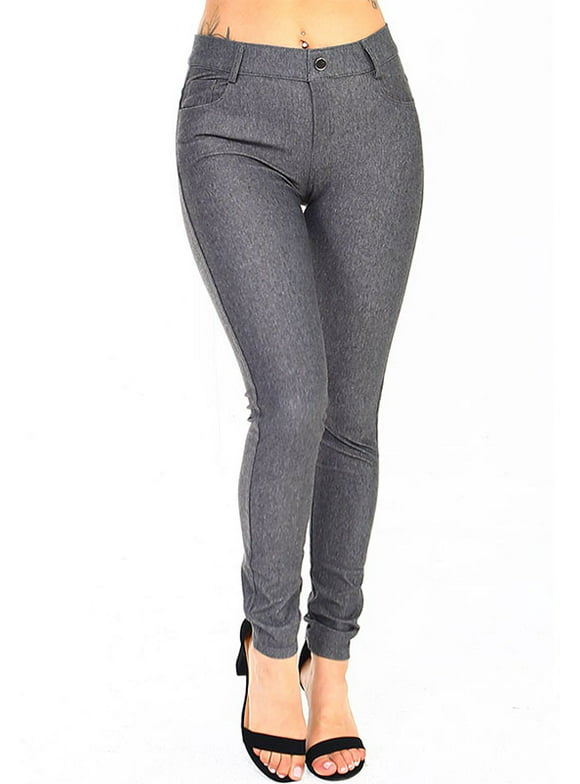 Womens Jeggings in Womens Jeans | Gray - Walmart.com