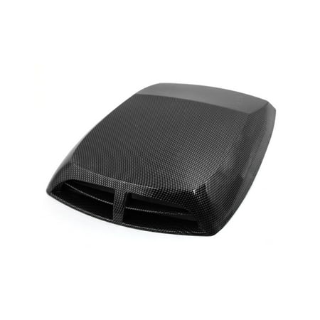 1 Carbon Fiber Hood - Car Carbon Fiber Pattern Decorative Air Flow Intake Hood Scoop Bonnet Vent Cover