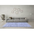 thumbnail image 3 of Ahgly Company Indoor Round Oriental Blue Industrial Area Rugs, 8' Round, 3 of 4