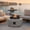 Grey, variant on FLOOORE 65,000 BTU Propane Fire Pit Table with Rust Resistant