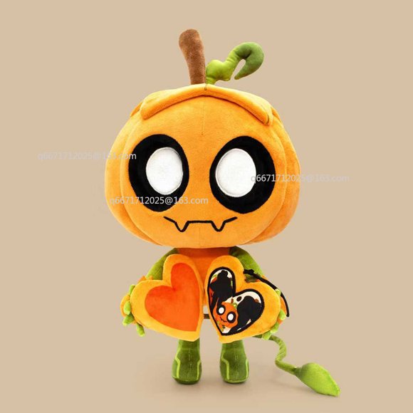 Cute 's World Gourdy Plush Pumpkin Stuffed Doll Soft Cuddly Toy for Room Decoration Xmas Birthday Holiday Gift