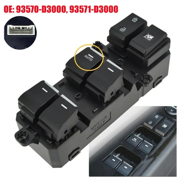 For 2016-2018 Hyundai Tucson Driver Left Master Power Window Switch 93571-D3000
