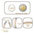 thumbnail image 2 of Arracada Tubo Rectangular De Oro De 10k En Tres Colores 15mm, 2 of 3