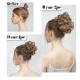 thumbnail image 4 of 1 PC Synthetic Hair Bun Extensions Messy Curly Elastic Hair Scrunchies Hairpieces Synthetic Chignon Donut Updo Hair Pieces for Women, 4 of 7