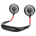 thumbnail image 2 of Ventilador Portátil colgante NikouMX ZY-A1 USB recargable 3 velocidades doble escritorio Noir Rouge, 2 of 8